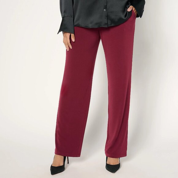 Susan Graver Petite Liquid Knit Wide-Leg Pull-On Pants - Size PXL a467767 - Picture 1 of 3